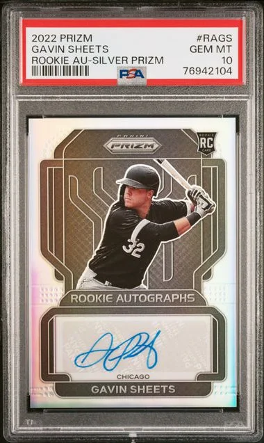 2022 Panini Prizm Gavin Sheets Autographs Silver Prizm #RA-GS card image