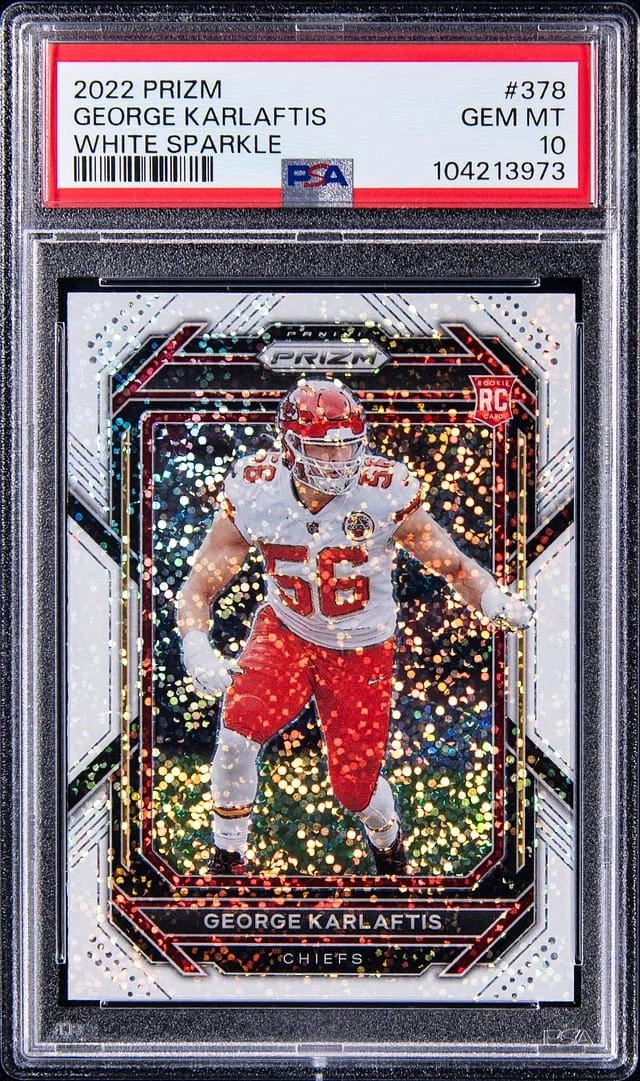 2022 Panini Prizm George Karlaftis White Sparkle #378 card image