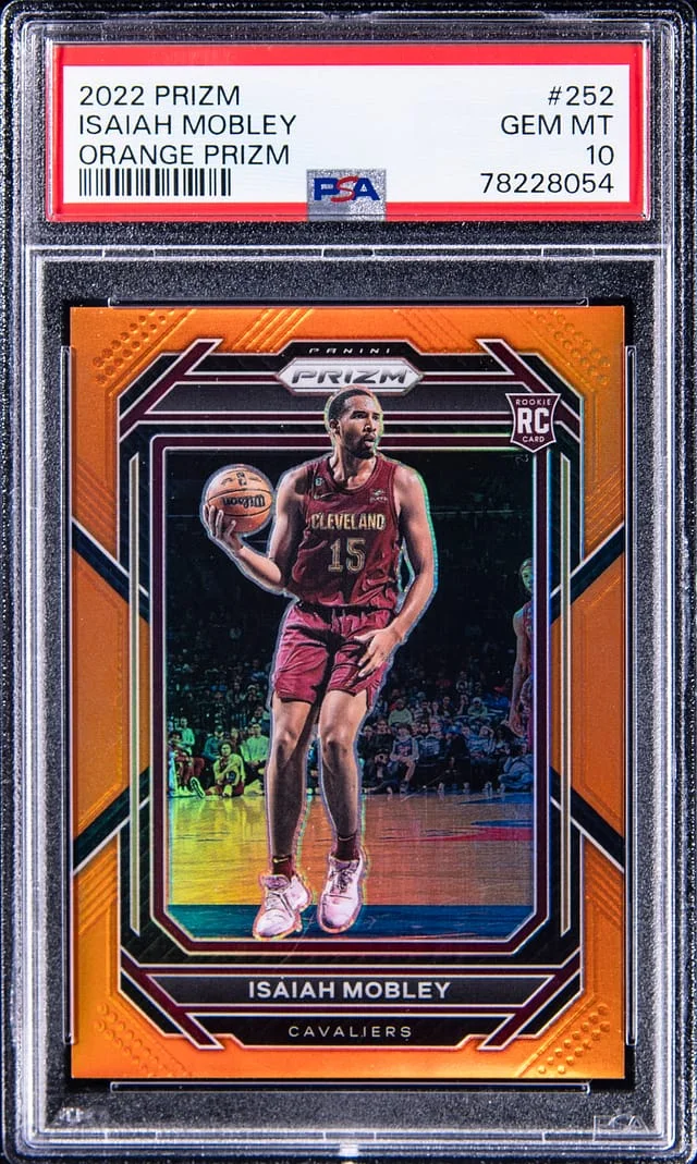 2022 Panini Prizm Isaiah Mobley Blue Ice #252 card image