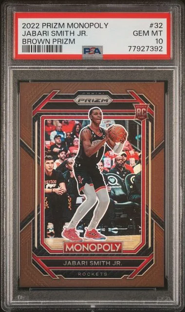 2022 Panini Prizm Jabari Smith Jr. Monopoly Brown Prizm #32 card image