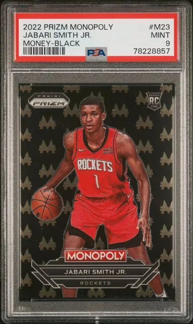 2022 Panini Prizm Jabari Smith Jr. Monopoly Money Black #M23 card image