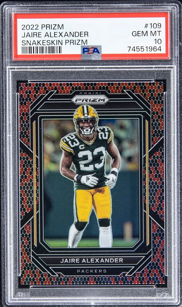 2022 Panini Prizm Jaire Alexander Snakeskin #109 card image