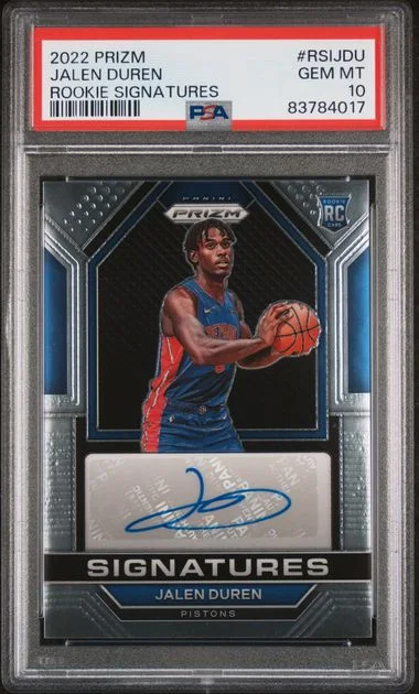 2022 Panini Prizm Jalen Duren Signatures #RSI-JDU card image