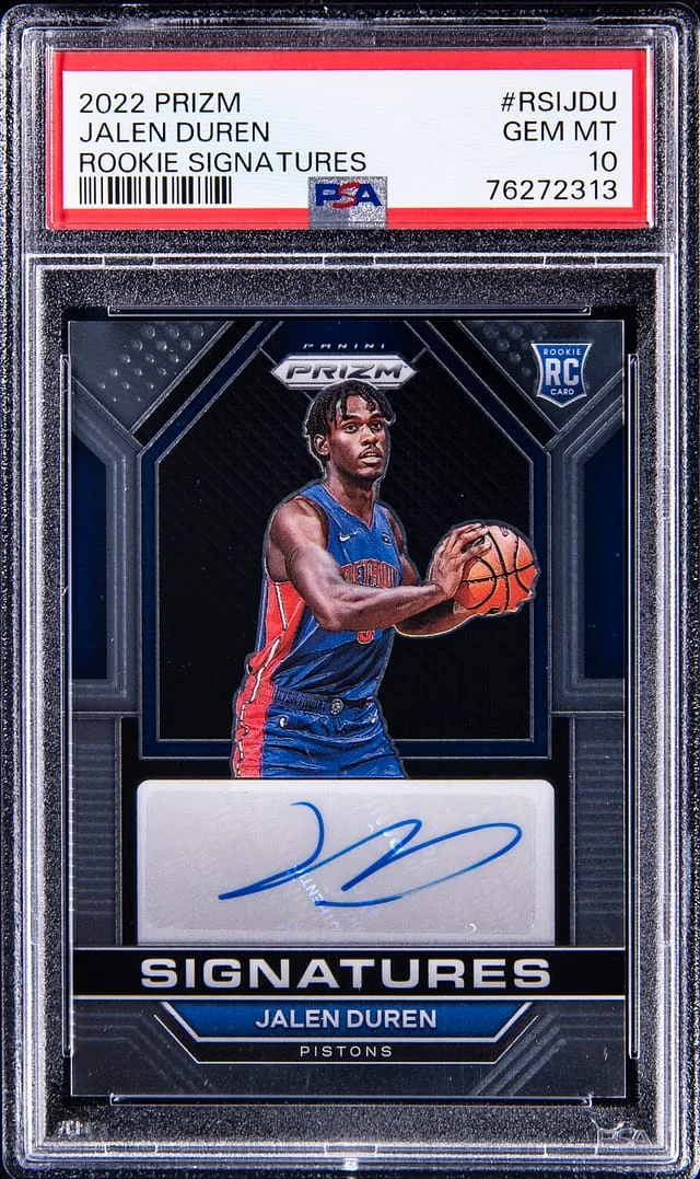 2022 Panini Prizm Jalen Duren Signatures #RSIJDU card image