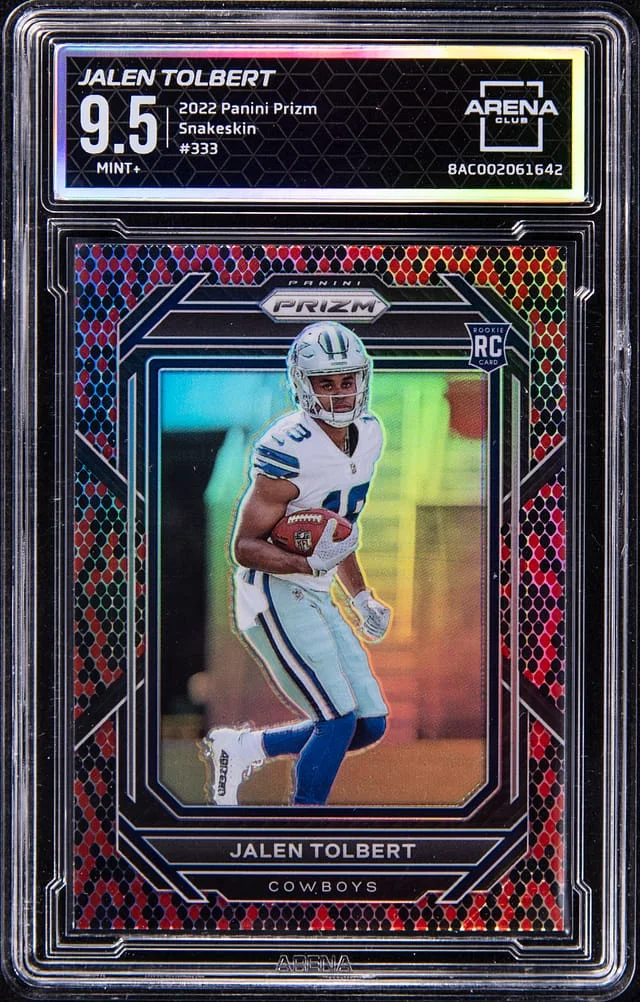 2022 Panini Prizm Jalen Tolbert - AC MINT+ 9.5 Snakeskin #333 card image
