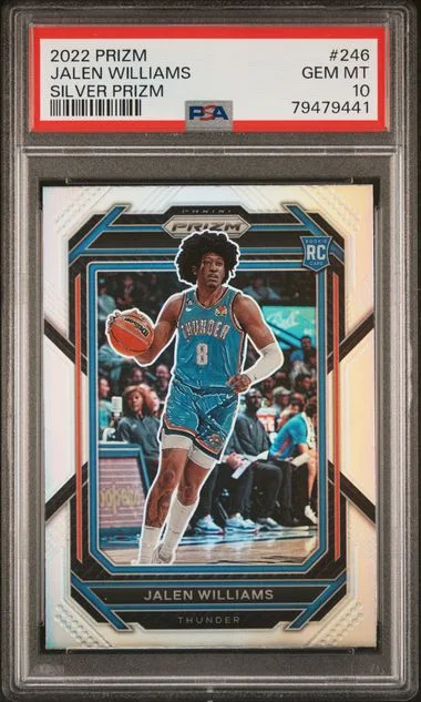 2022 Panini Prizm Jalen Williams Silver Prizm #246 card image