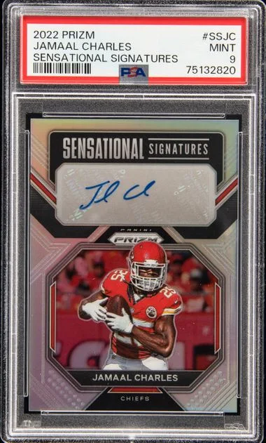 2022 Panini Prizm Jamaal Charles Sensational Signatures #SS-JC card image