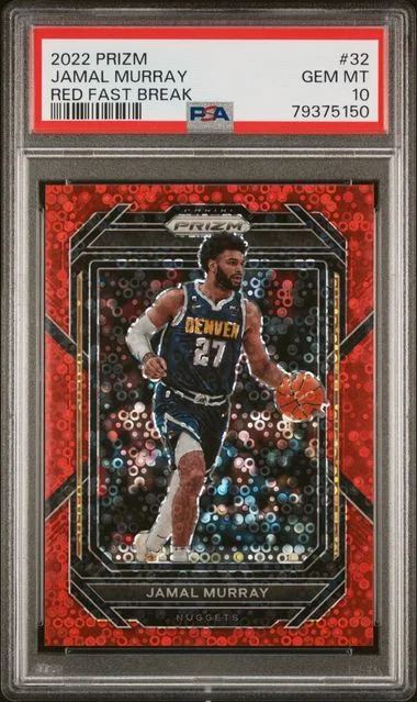 2022 Panini Prizm Jamal Murray Red Fast Break #32 card image
