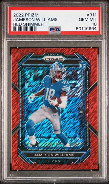 2022 Panini Prizm Jameson Williams Autograph #311 card image