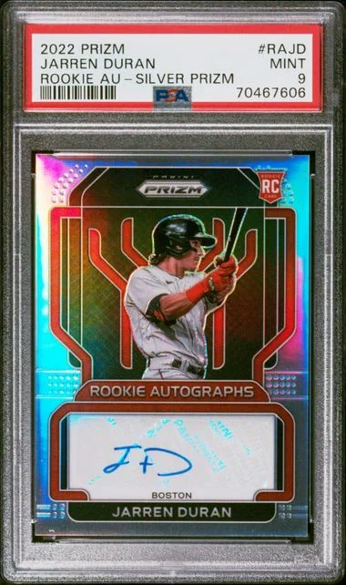 2022 Panini Prizm Jarren Duran Autographs Silver Prizm #RA-JD card image