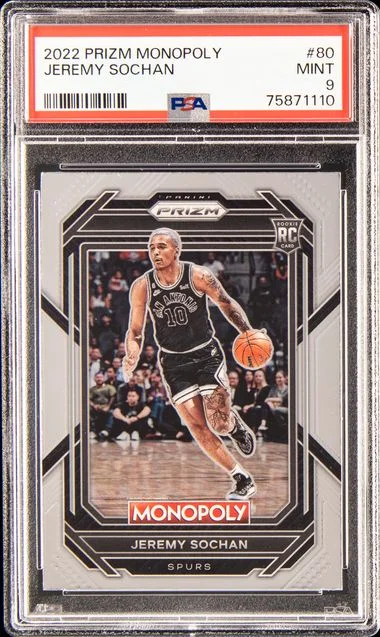 2022 Panini Prizm Jeremy Sochan Monopoly #80 card image