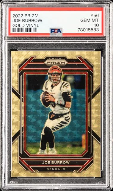 2022 Panini Prizm Joe Burrow White Sparkle #56 card image