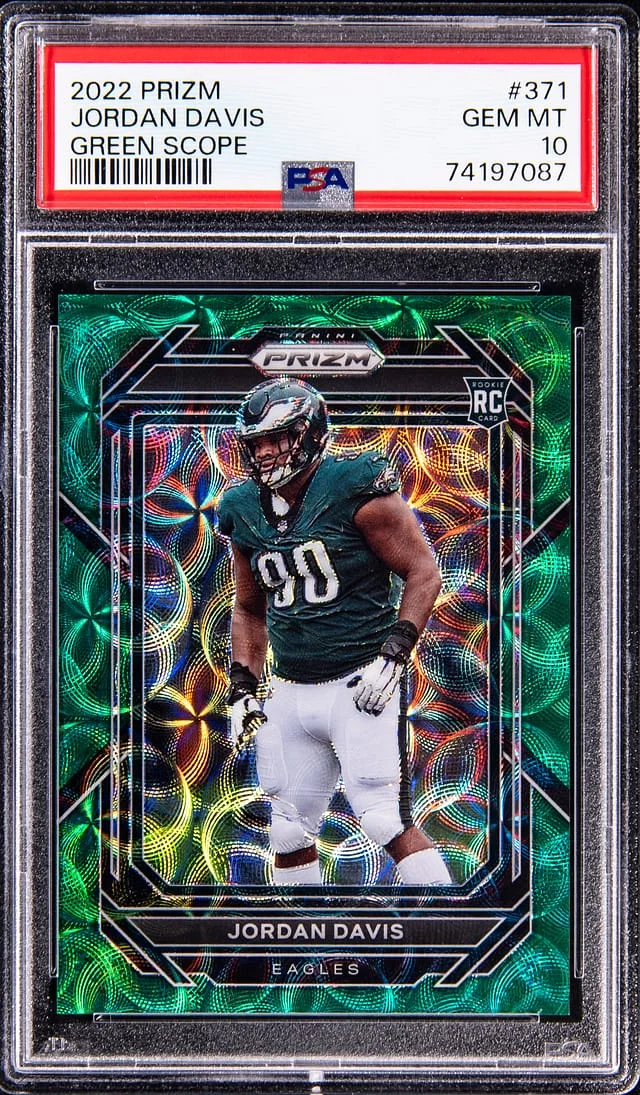 2022 Panini Prizm Jordan Davis Green Scope #371 card image