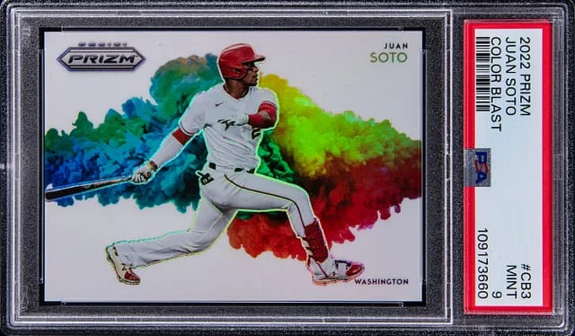 2022 Panini Prizm Juan Soto Color Blast #CB-3 card image