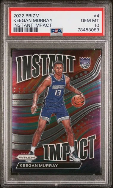 2022 Panini Prizm Keegan Murray Instant Impact #4 card image