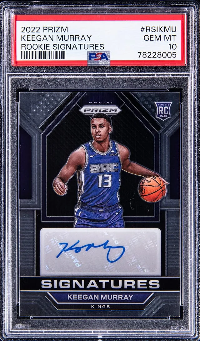 2022 Panini Prizm Keegan Murray Signatures #RSIKMU card image