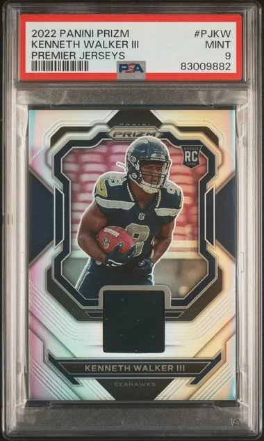 2022 Panini Prizm Kenneth Walker III Premier Jerseys #PJKW card image