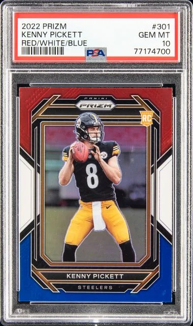 2022 Panini Prizm Kenny Pickett Green Prizm #301 card image