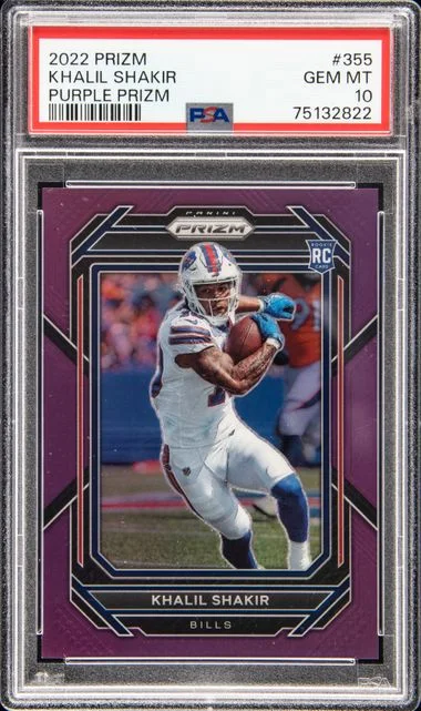 2022 Panini Prizm Khalil Shakir Purple Prizm #355 card image