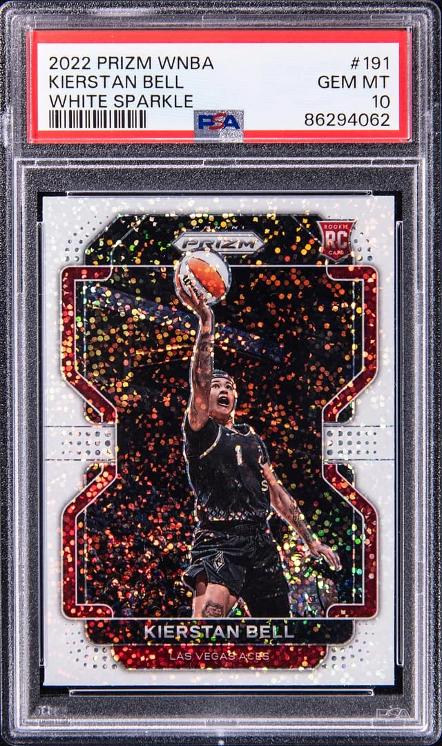 2022 Panini Prizm Kierstan Bell WNBA White Sparkle #191 card image