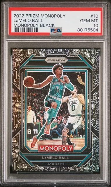 2022 Panini Prizm Lamelo Ball Monopoly Monopoly Black #10 card image