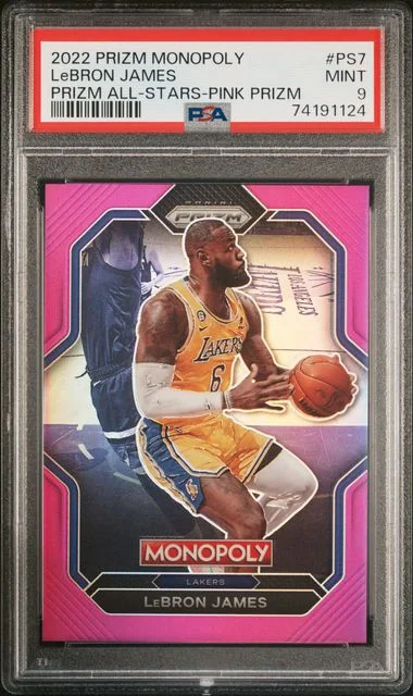 2022 Panini Prizm LeBron James Monopoly All-Stars Pink Prizm #PS7 card image