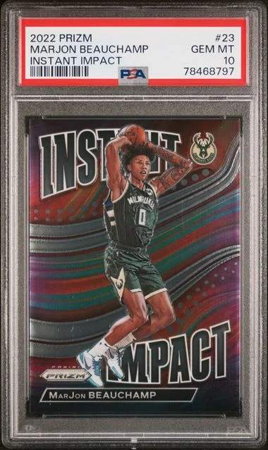 2022 Panini Prizm Marjon Beauchamp Instant Impact #23 card image