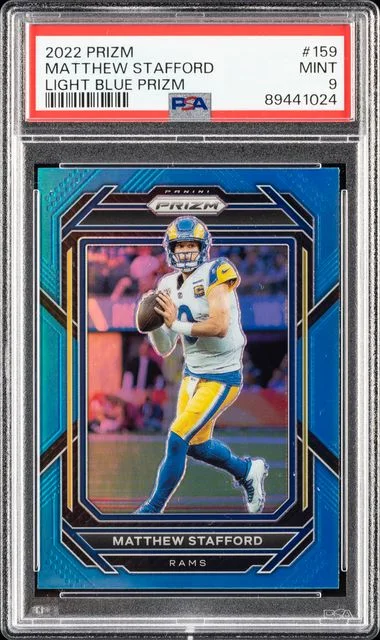 2022 Panini Prizm Matthew Stafford Light Blue Prizm #159 card image