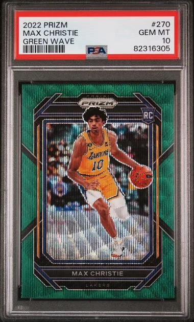 2022 Panini Prizm Max Christie Green Wave #270 card image
