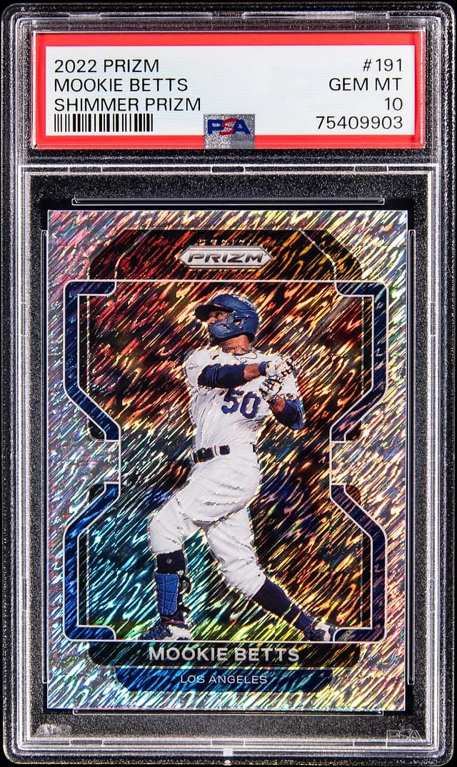 2022 Panini Prizm Mookie Betts Shimmer Prizm #191 card image