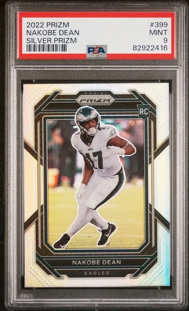 2022 Panini Prizm Nakobe Dean Silver Prizm #399 card image