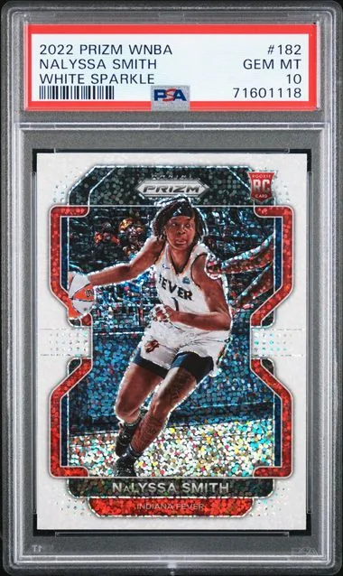 2022 Panini Prizm Nalyssa Smith WNBA White Sparkle #182 card image
