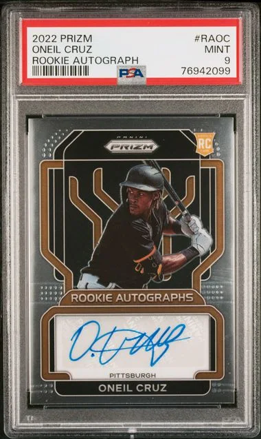 2022 Panini Prizm Oneil Cruz Autograph #RA-OC card image