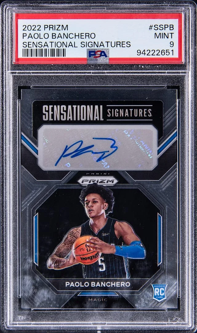 2022 Panini Prizm Paolo Banchero Sensational Signatures #SS-PB card image