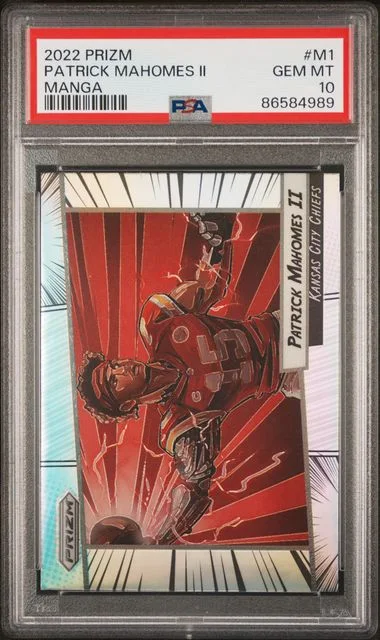 2022 Panini Prizm Patrick Mahomes II Manga #M1 card image