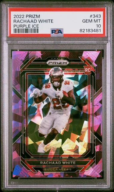 2022 Panini Prizm Rachaad Purple Ice #343 card image