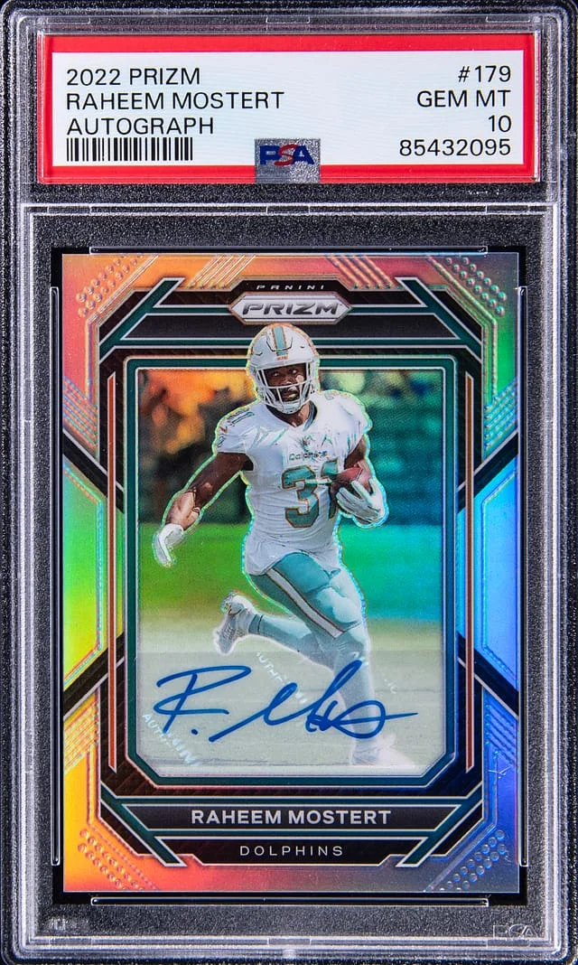 2022 Panini Prizm Raheem Mostert Autograph #179 card image