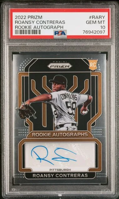 2022 Panini Prizm Roansy Contreras Autograph #RA-RY card image