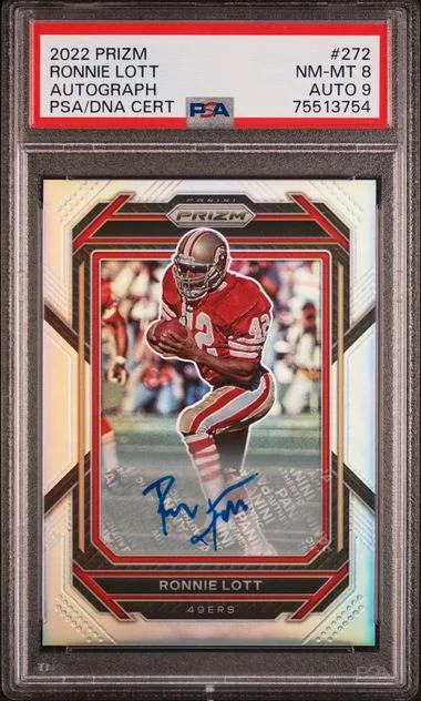 2022 Panini Prizm Ronnie Lott Autograph #272 card image
