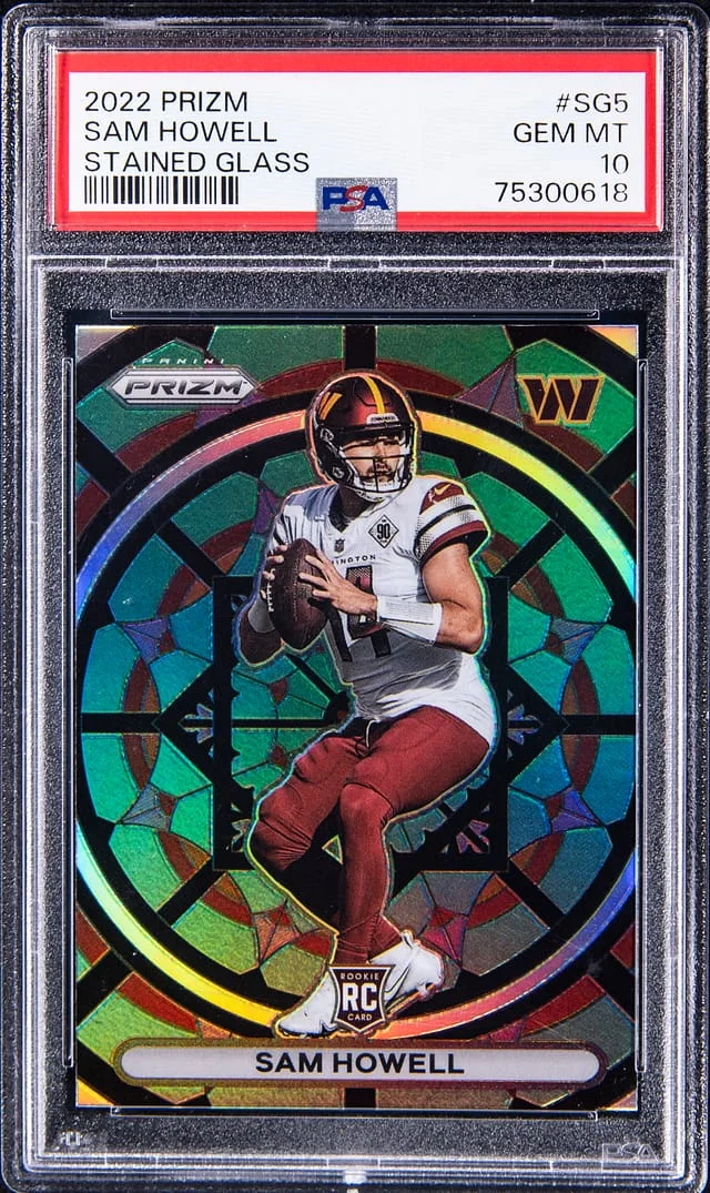 2022 Panini Prizm Sam Howell Stained Glass #SG5 card image