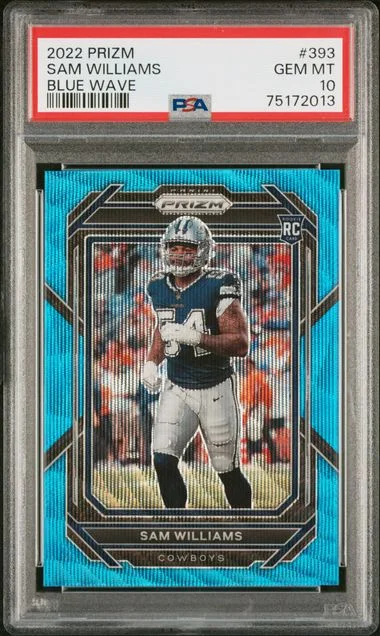 2022 Panini Prizm Sam Williams Orange Prizm #393 card image