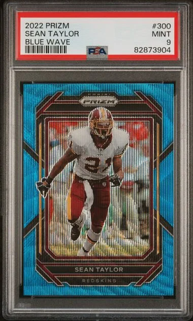 2022 Panini Prizm Sean Taylor Blue Wave #300 card image
