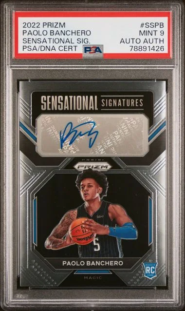 2022 Panini Prizm Sensational Signatures Sspb Paolo Banchero #no-number card image