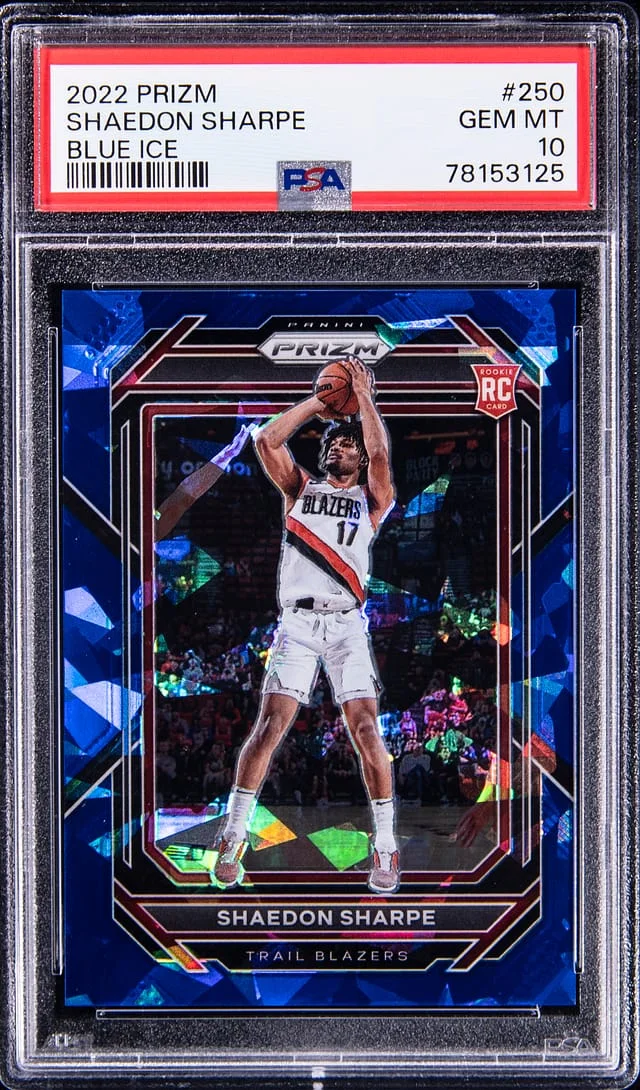 2022 Panini Prizm Shaedon Sharpe Green Prizm #250 card image