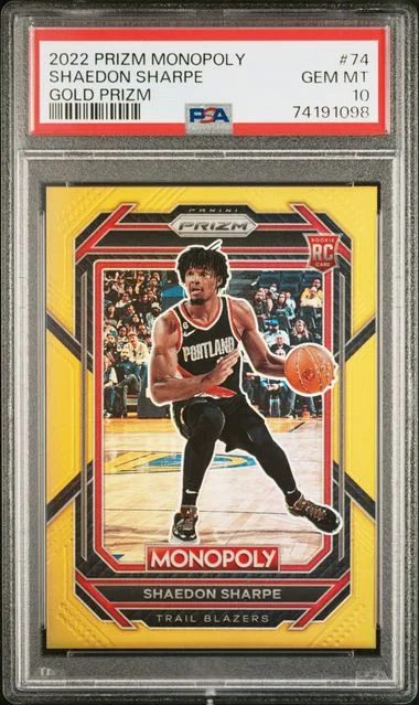 2022 Panini Prizm Shaedon Sharpe Monopoly #74 card image