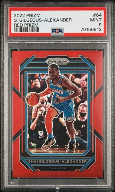 2022 Panini Prizm Shai Gilgeous-Alexander Red #64 card image