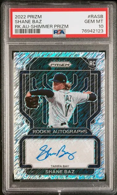 2022 Panini Prizm Shane Baz Autograph #RA-SB card image