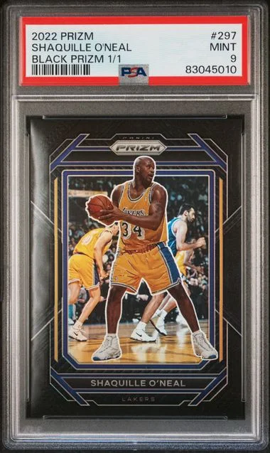 2022 Panini Prizm Shaquille O'Neal Black Prizm #297 card image