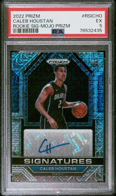 2022 Panini Prizm Signatures Mojo Prizm Rsicho Caleb Houstan #no-number card image