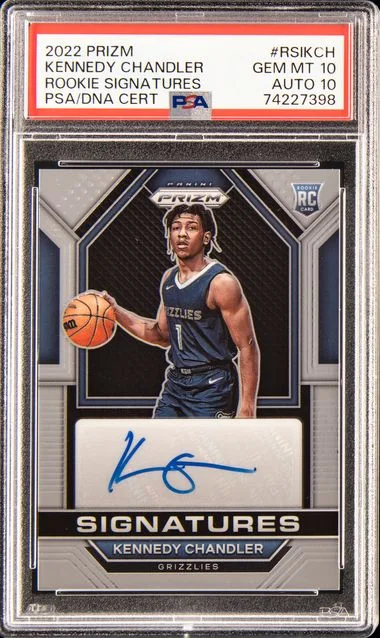 2022 Panini Prizm Signatures Rsikch Kennedy Chandler #no-number card image